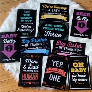 🌸 10 count pregnancy announcement photo prop